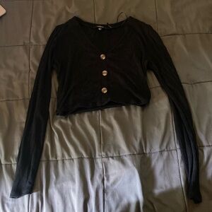 Black long sleeve with buttons